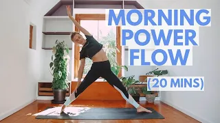 20 Min ENERGISING MORNING YOGA | Morning Power Yoga Flow