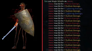 Baldur's Gate 3 - Magic Missile Build vs Dragon Ansur on Tactican Solo