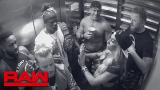 R-Truth gets trapped in an elevator with 24/7 Title challengers: Raw, June 10, 2019