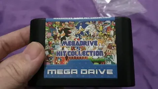 Cartucho de mega drive com mais de 2000 jogos com sd