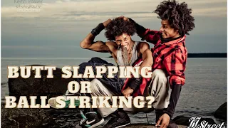 👀 LES TWINS 👀 FUNNY MOMENT 👀 BUTT SLAPPING OR BALL STRIKING ?