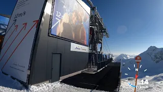 Arosa-Lenzerheide skiing from slope 20 (4K)