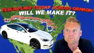Launching Our Insane Tesla PLAID Roadtrip! Toronto To Tofino West Coast! Proving The EV Haters WRONG