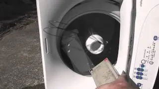 VCR in washing machine - sideways