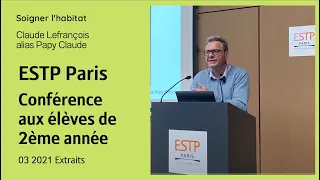 Conférence à l'ESTP : Pourquoi moins isoler ?