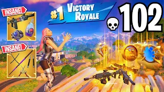 102 Elimination LADY GAGA Solo vs Squads WINS Full Gameplay (NEW Fortnite Chapter 5 Season 1)!