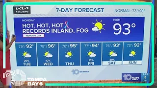 10 Weather: Tampa Bay area morning forecast | Monday, May 27, 2024