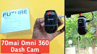 70mai Omni Dash Camera Unboxing | indian unit Review in Hindi | 360 Degrees Recording