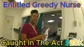 Entitled Greedy Nurse Got Caught In The Act (Cashing $28K Stolen Check With Fake ID)