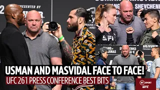 UFC 261 Press Conference Highlights and Face-Offs! Usman and Masvidal face-to-face!