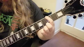 Down Picking Single Notes Riff - Thrash Metal Guitar Lesson