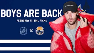 NHL Best Bets - February 5, 2024 | 2023/2024 NHL Betting and Daily Picks