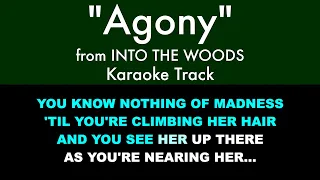 "Agony" from Into the Woods - Karaoke Track with Lyrics on Screen