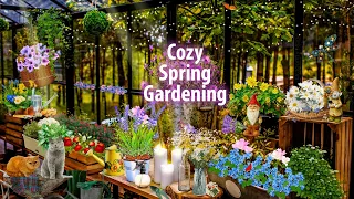 Cozy Spring Gardening 🌼 ASMR Ambience (gardening, digging, watering plants)