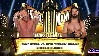 Kenny Omega vs Seth Rollins | WWE 2K24 Wrestlemania 39 goes to Hollywood | No Holds Barred Match