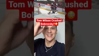 Tom Wilson Crushed Sergei Bobrovsky? NHL 2021 Hits! #shorts