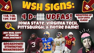 🚨After Film: WHY WSH Signed 4 INTERESTING Defensive UDFAs! Wrapping Up 2024 Class! Real Potential!