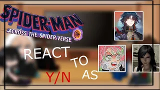 ˗ˏˋ ꒰ ♡ ꒱ ˎˊ˗Spider -Man Across The Spider-Verse React To Y/N|NO PART 2|⋆ˊˎ-•̩̩͙-　*̩̩̥͙