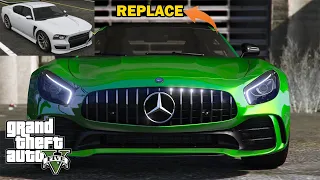 HOW TO REPLACE FRANKLIN'S CAR PERSONAL CAR TO Mercedes-Benz AMG GT R I 2021 I MV007 PLAYZ