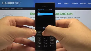 How to Turn On/Turn Off Flight Mode in NOKIA 216 – Airplane Mode
