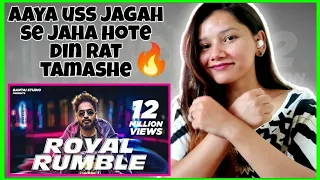 EMIWAY - ROYAL RUMBLE Reaction(PROD BY. BKAY) (OFFICIAL MUSIC VIDEO) Ruchika Chhetri Reaction