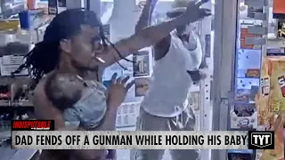 Dad Fends Off A Gunman While Holding HIS BABY
