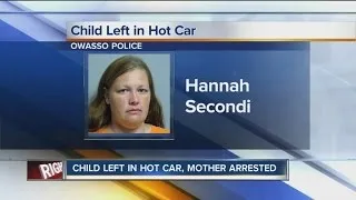 Mom arrested after leaving child in hot car during Walmart shopping trip