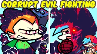 Friday Night Funkin' Evil Corruption Reimagined Fighting Back VS Corrupt Pico VS Evil BF (FNF MOD)