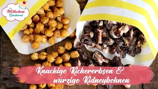 Knackige Kichererbsen und würzige Kidneybohnen - der gesunde Snack