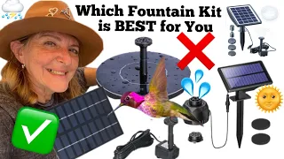 Hummingbirds GUIDE for Solar Fountain KIT-How To Make Hummingbird ENDLESS Water Bird Bath Wild Birds