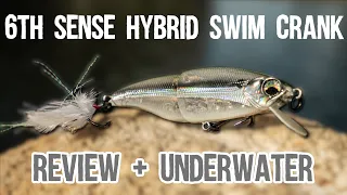 6th Sense Hybrid Swim Crank Review (Slowmo Underwater Footage)
