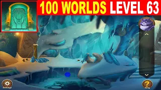 100 Worlds LEVEL 63 Walkthrough - Escape Room Game 100 Worlds Guide