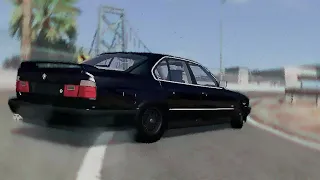 Дрифт на BMW E34 - BeamNG.Drive