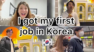 I got my first job in Korea finally after 5 months 🇰🇷| My first job