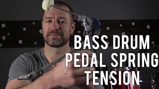 BASS DRUM PEDAL SPRING TENSION