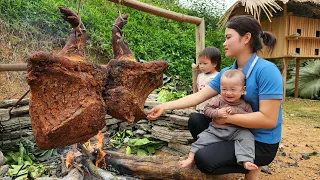 How To Smoked Pork Thighs ( Long-Term Storage ) - Implementation process, Cooking | Trieu Thi Thuy