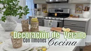 Decoración sencilla de Cocina para Verano con 🍋Limones🍋- Jenny en Casa