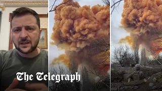 Ukraine war: Russia strikes chemical plant's nitric acid tank as Zelensky calls act 'madness'