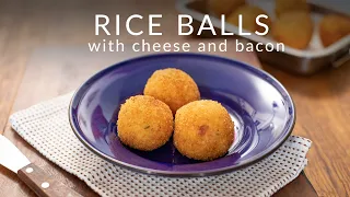 BEST Rice balls - with cheese and bacon