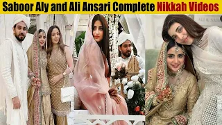 Saboor Aly and Ali Ansari Complete Nikkah Videos