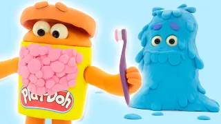 Play Doh Videos | Brushing Teeth Dentist Fails! | Play-Doh Show Season 2