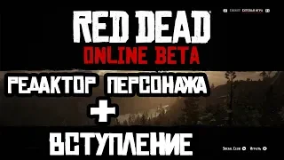 Редактор персонажа и вступление Red Dead Online beta