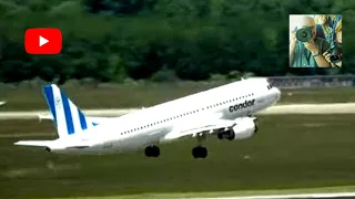 Flugzeug Start und Landung im Mai 2023 am Flughafen Düsseldorf