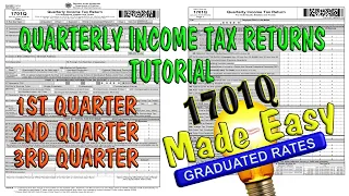 How to FILL-OUT 1701Q Quarterly Income Tax Returns?