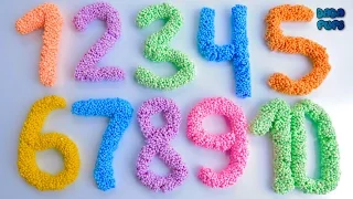 Learn To Count with Squishy Glitter Foam 1-10|Learn To Count with Play-doh 11 to 20|1 to 20|Numbers