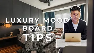 TIPS on a Mood Board for a Modern Contemporary Apartment | Modern House Tour | Interior Design