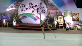 Kanaeva Evgeniya (RUS)  clubs   all-around   "Baltic hoop 2012"