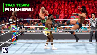 30 Best Tag Team Finishers EVER! (feat WWE 2K23)