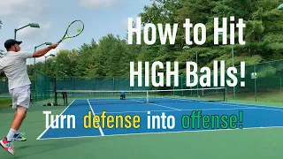 How to Hit HIGH Balls in Tennis - Forehand Guide