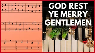 God Rest Ye Merry Gentlemen - Easy & Advanced Christmas Piano Tutorial 🎄🎹